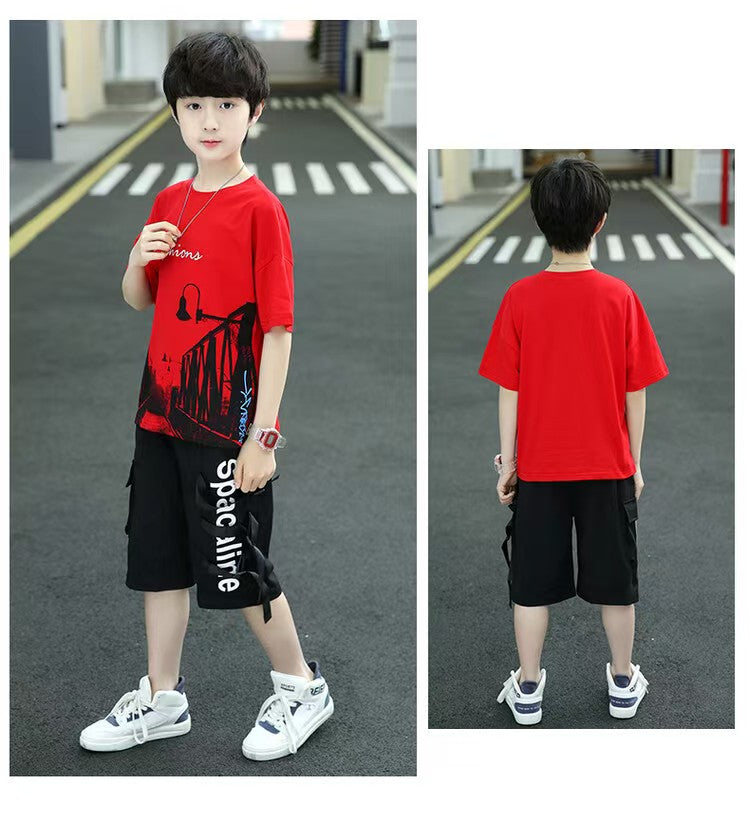 Boys Western Fashion Dress Bangladesh | Original Imported Stylish Kids Outfit - T-shirt Set - Baby's World