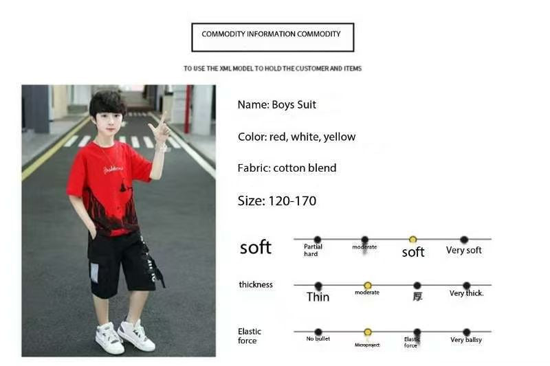 Boys Western Fashion Dress Bangladesh | Original Imported Stylish Kids Outfit - T-shirt Set - Baby's World (view 3)
