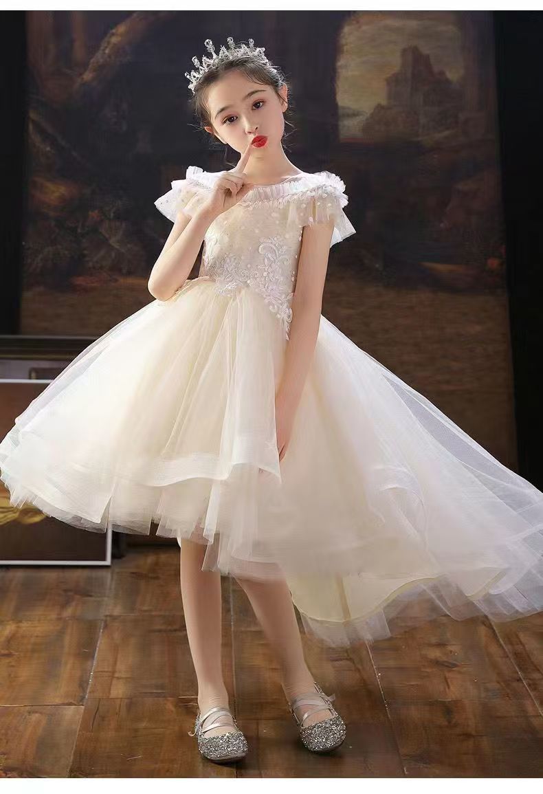Children's Dress High-end Trailing Princess Dress