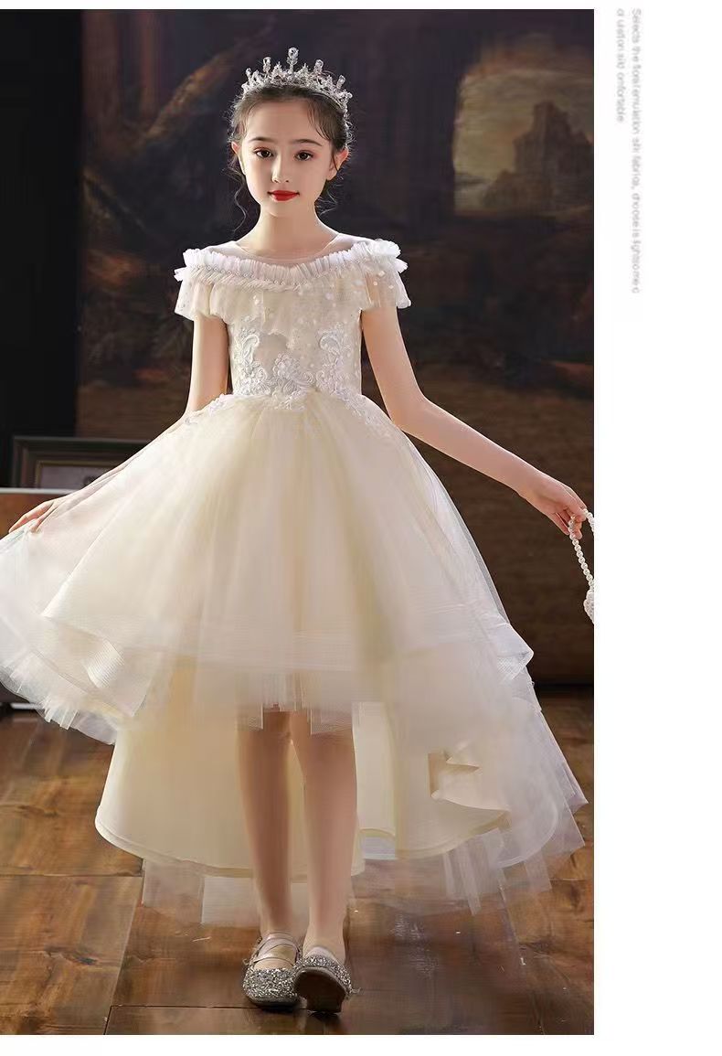 Children's Dress High-end Trailing Princess Dress