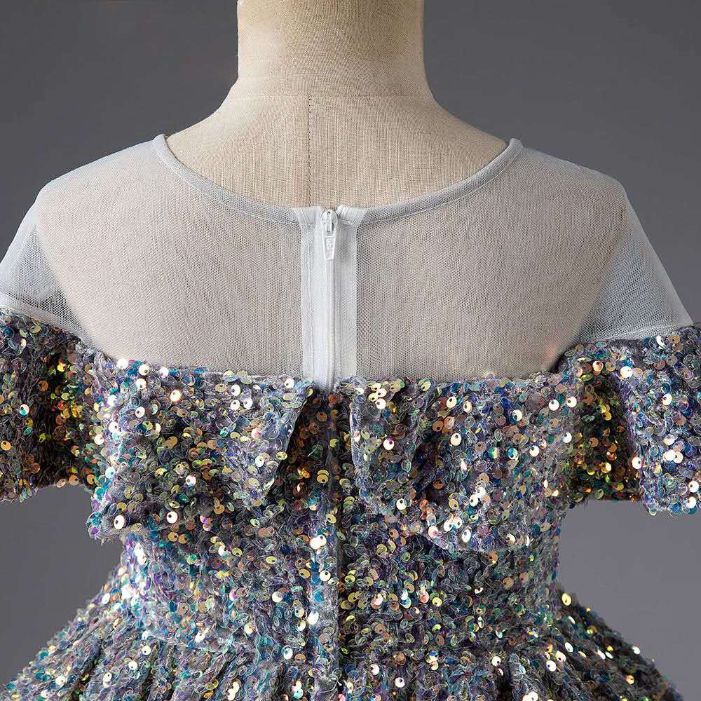 Princess gown party dress Bangladesh baby girl elegant party wear dress