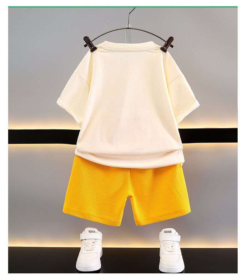 Summer Children Thin - Summer Children's Thin Short-sleeved Casual Set, Cool Summer Clothes - T-shirt Set - Baby's World