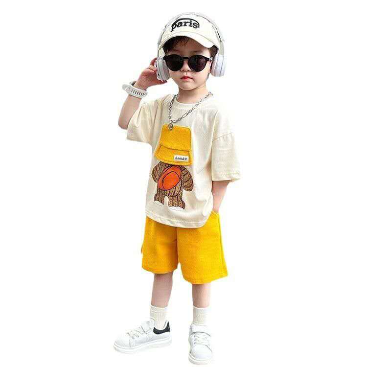 Summer Children Thin - Summer Children's Thin Short-sleeved Casual Set, Cool Summer Clothes - T-shirt Set - Baby's World