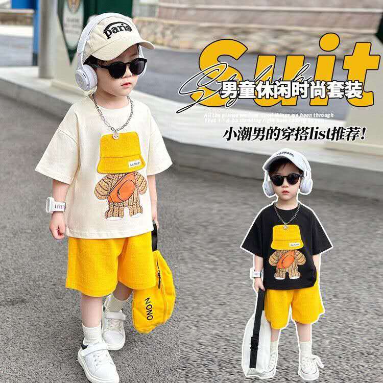 Summer Children Thin - Summer Children's Thin Short-sleeved Casual Set, Cool Summer Clothes - T-shirt Set - Baby's World