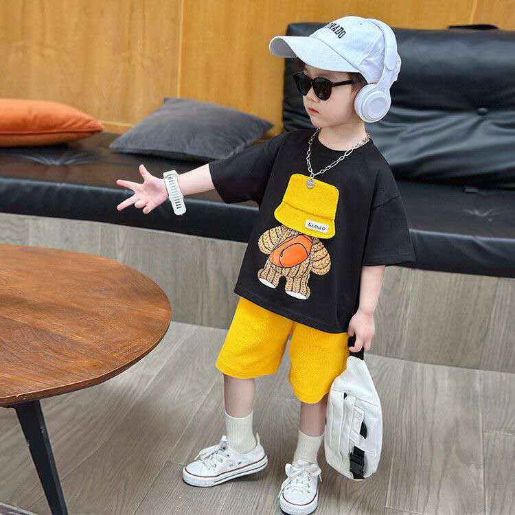 Summer Children Thin - Summer Children's Thin Short-sleeved Casual Set, Cool Summer Clothes - T-shirt Set - Baby's World