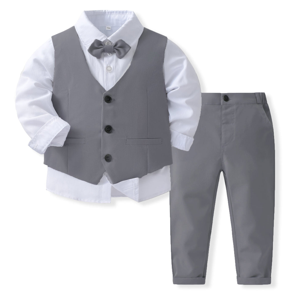 Baby Banquet Party Gentleman Collar Vest Set - Boys Summer & Party Dresses - Baby's World (view 3)