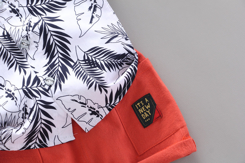 Korean Style Children's Baby Clothes Two Piece Set - Boys Summer & Party Dresses - Baby's World (view 2)