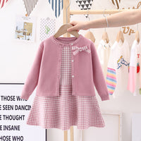 Jacket Vest Autumn Winter Girls Vest Skirt