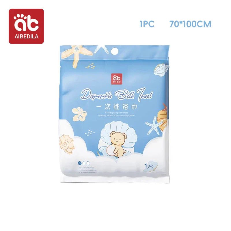AIBEDILA Disposable Bath Towel Baby Bath Towel Skin-friendly Thick Bath Towel Face Travel Portable Face Towel Highly Absorbent - BaBy's World