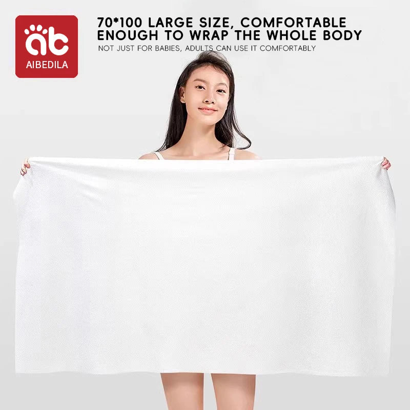 AIBEDILA Disposable Bath Towel Baby Bath Towel Skin-friendly Thick Bath Towel Face Travel Portable Face Towel Highly Absorbent - BaBy's World