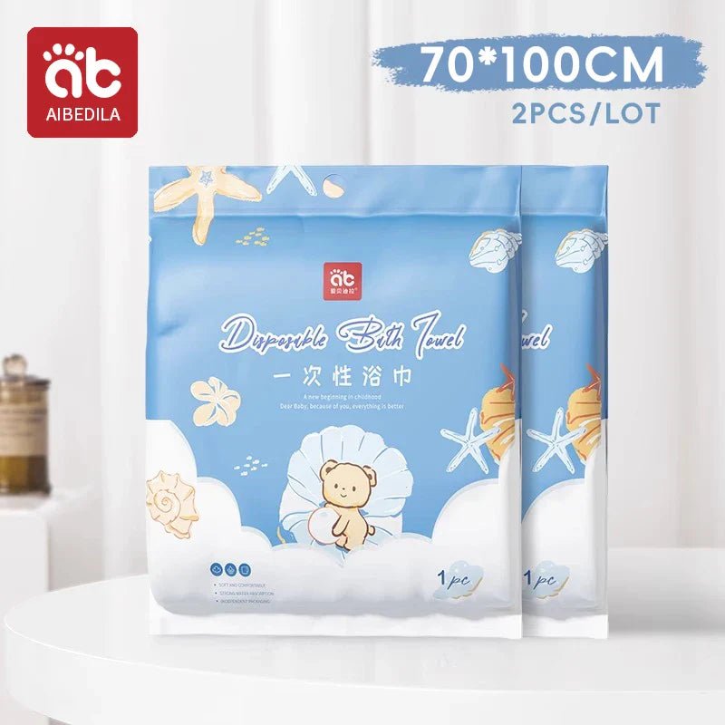 AIBEDILA Disposable Bath Towel Baby Bath Towel Skin-friendly Thick Bath Towel Face Travel Portable Face Towel Highly Absorbent - BaBy's World