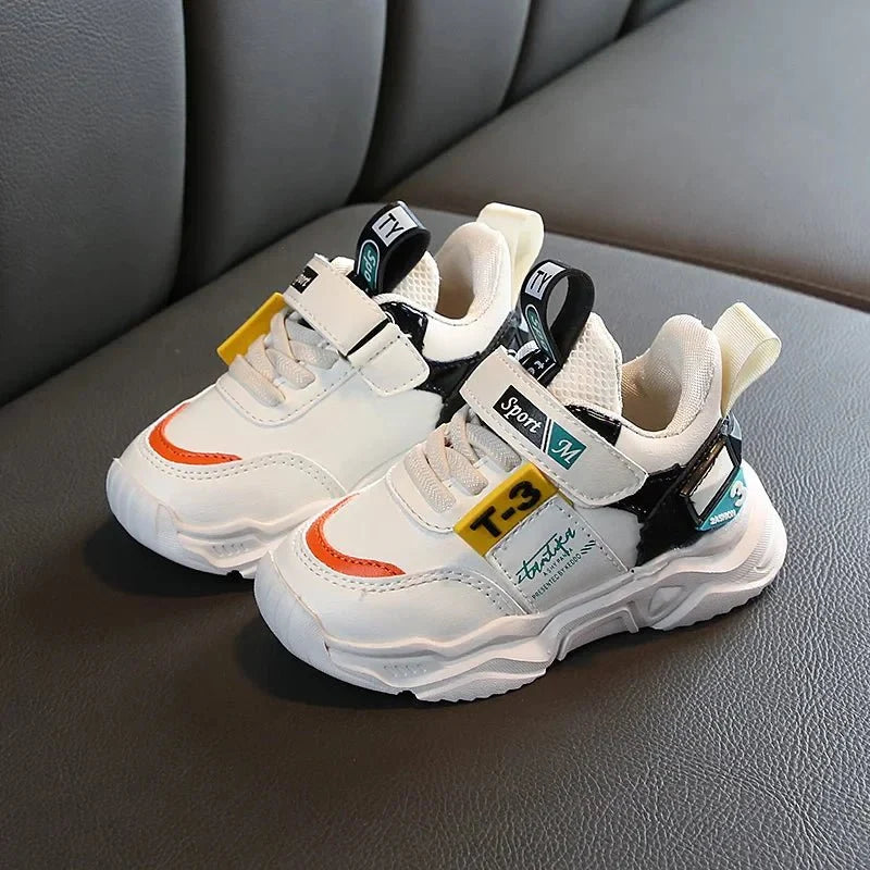 Artificial leather comfortable fashion baby sneakers shoes autumn winter boys and girls sports toddler sneakers shoes for baby (siz,23/Beige-TY518 colour]) - BaBy's World