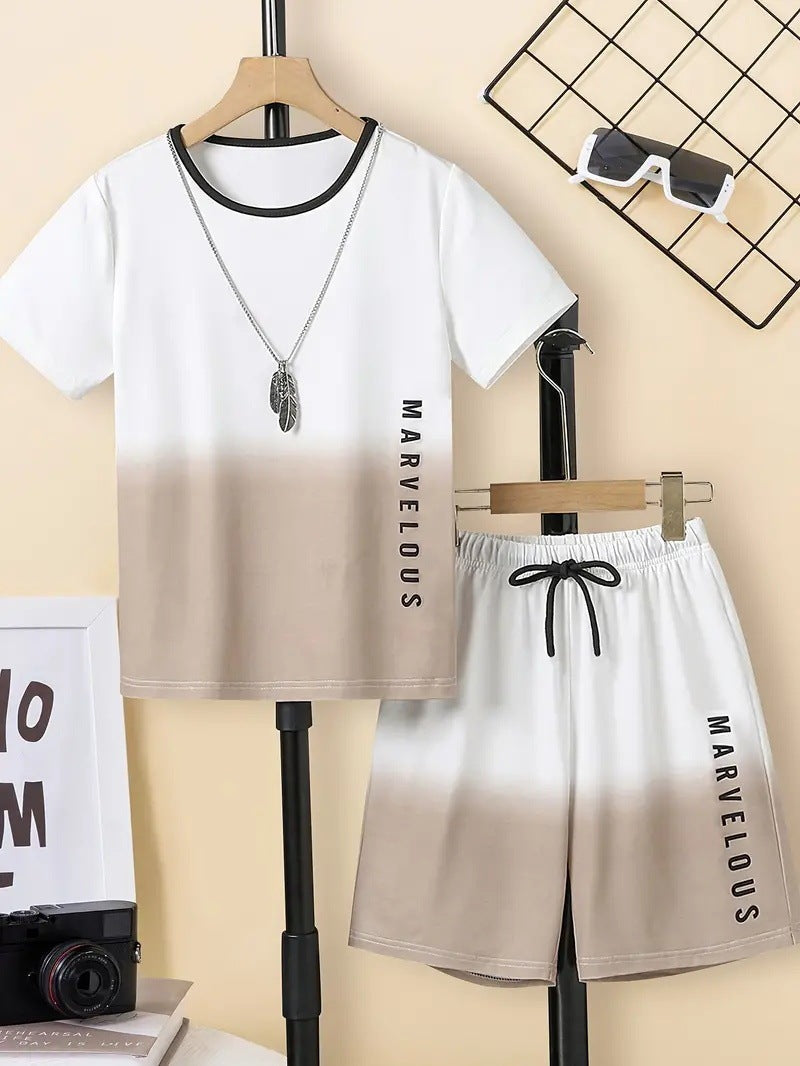 Boys Casual Short - Boys' Casual Short Sleeve T-shirt Top Shorts Two-piece Set - Boys & Kids dresses - Baby's World (view 4)