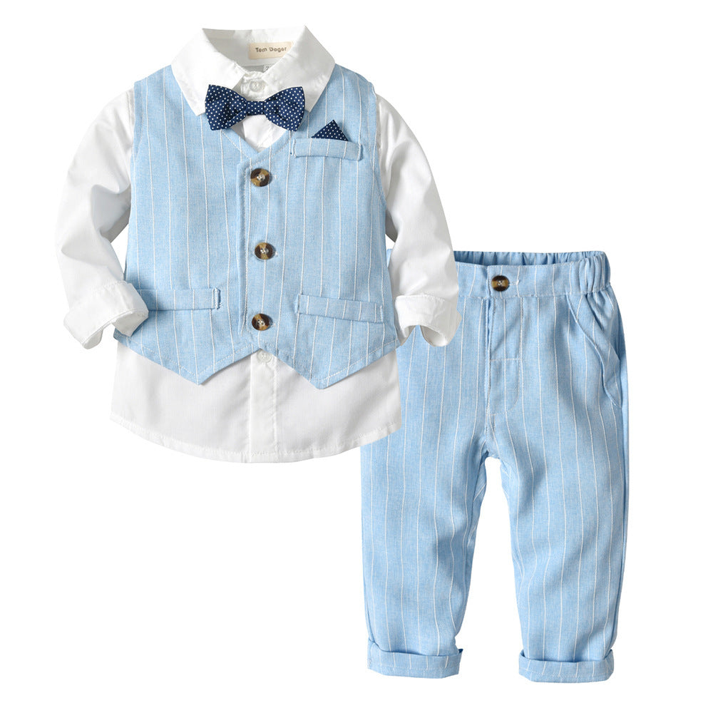 Boys Autumn Clothing Children's Suit Three-piece Set - Boys Summer & Party Dresses - Baby's World (view 7)