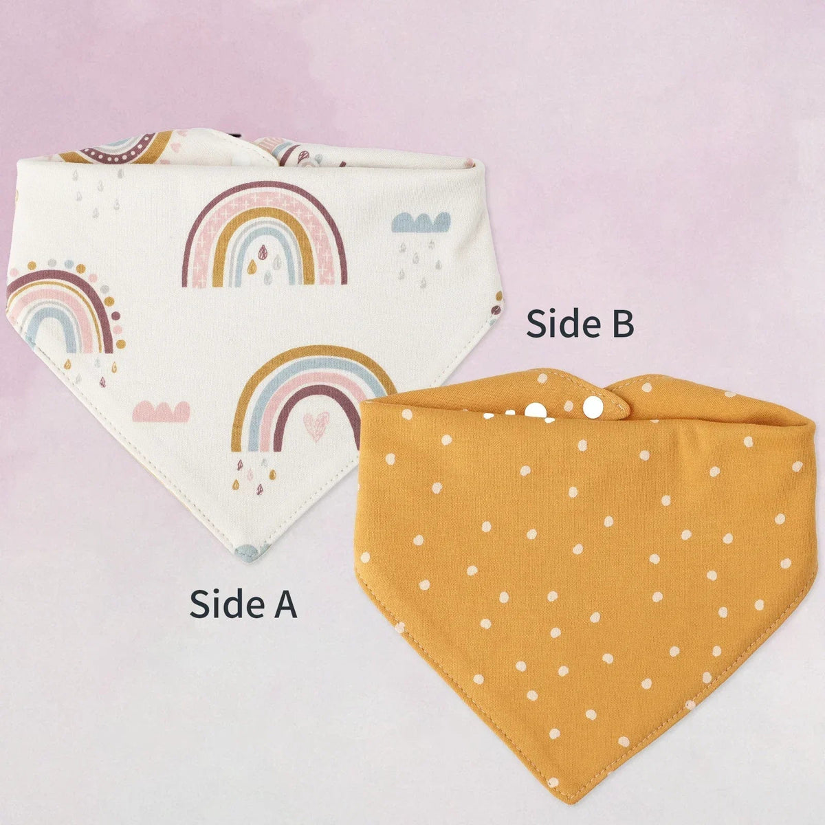 Baby Bib bib Bibs Skin-friendly Infant Soft Saliva Towel Triangular Type Kids Handkerchief 100% Cotton Double-sided Printed 3-8Y - BaBy's World