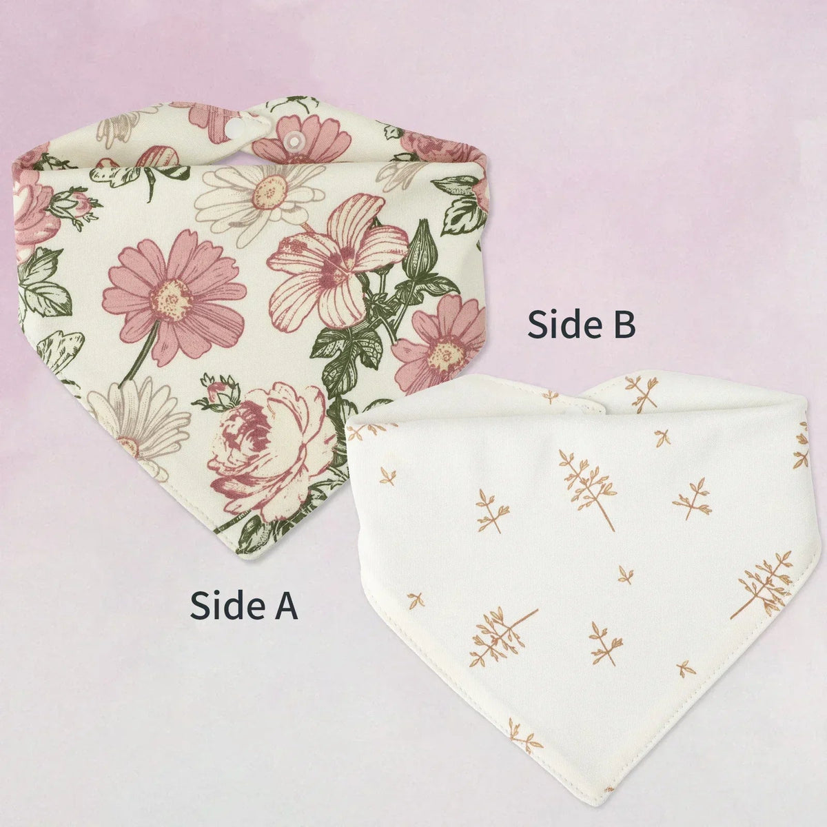 Baby Bib bib Bibs Skin-friendly Infant Soft Saliva Towel Triangular Type Kids Handkerchief 100% Cotton Double-sided Printed 3-8Y - BaBy's World