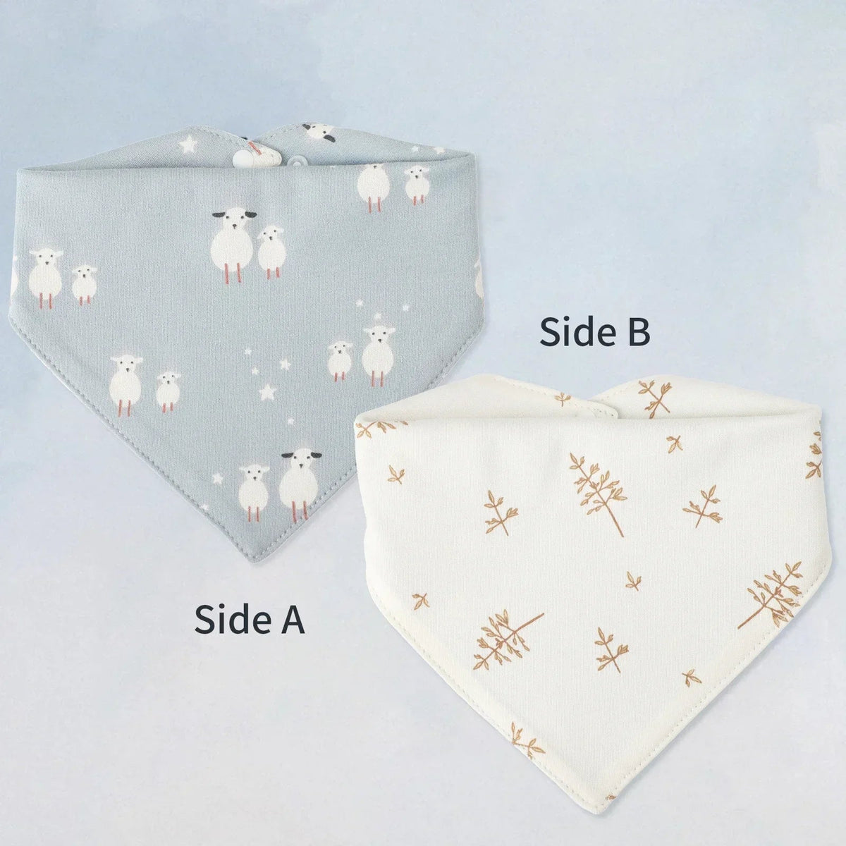 Baby Bib bib Bibs Skin-friendly Infant Soft Saliva Towel Triangular Type Kids Handkerchief 100% Cotton Double-sided Printed 3-8Y - BaBy's World
