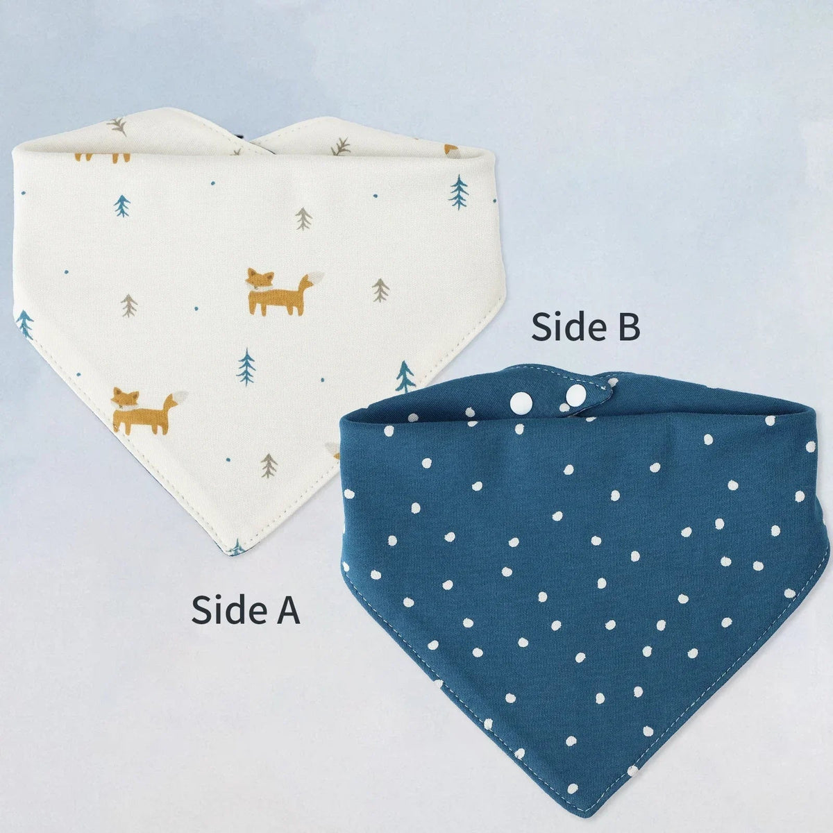 Baby Bib bib Bibs Skin-friendly Infant Soft Saliva Towel Triangular Type Kids Handkerchief 100% Cotton Double-sided Printed 3-8Y - BaBy's World