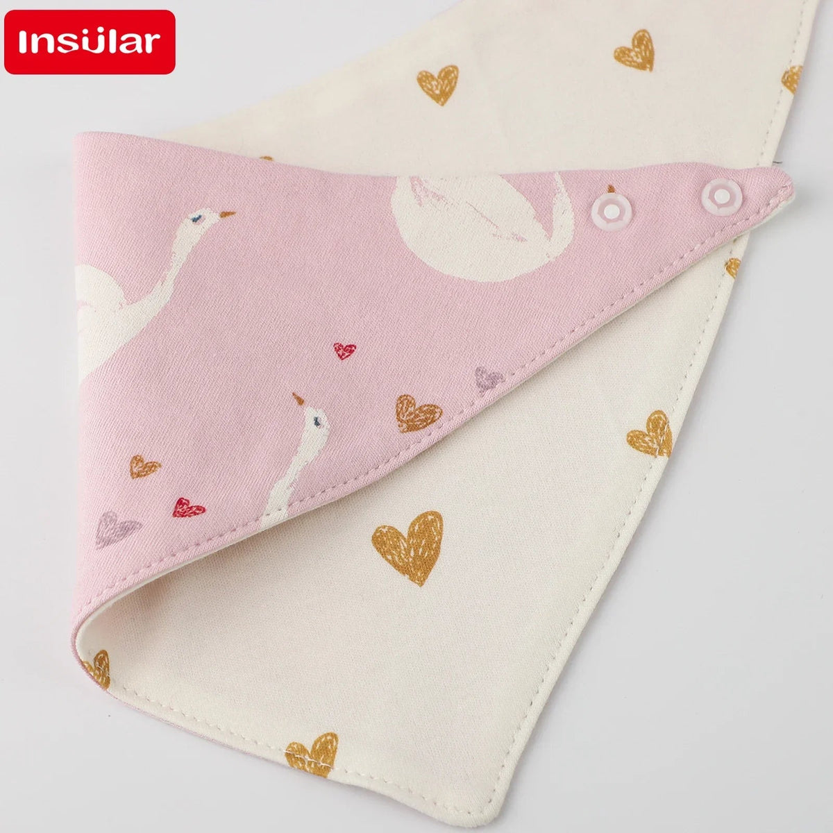 Baby Bib bib Bibs Skin-friendly Infant Soft Saliva Towel Triangular Type Kids Handkerchief 100% Cotton Double-sided Printed 3-8Y - BaBy's World