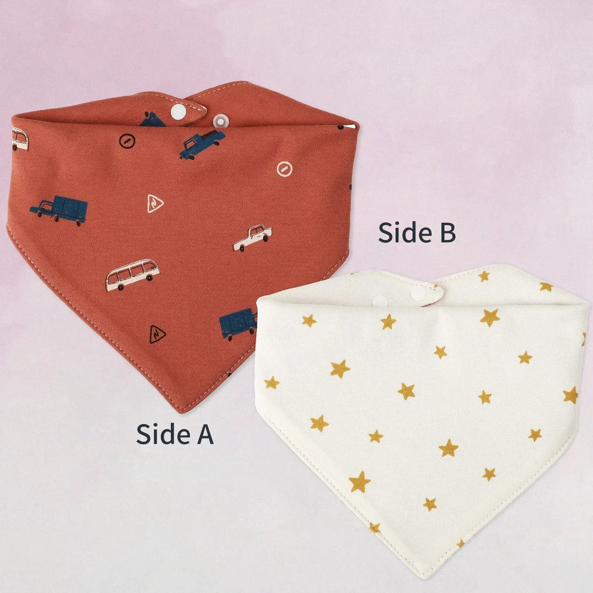 Baby Bib bib Bibs Skin-friendly Infant Soft Saliva Towel Triangular Type Kids Handkerchief 100% Cotton Double-sided Printed 3-8Y - BaBy's World