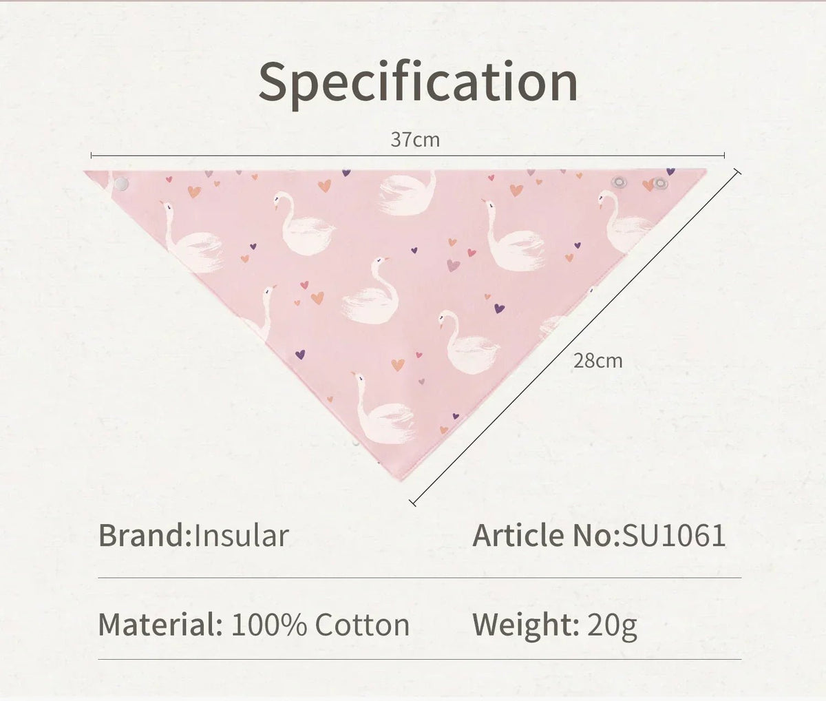 Baby Bib bib Bibs Skin-friendly Infant Soft Saliva Towel Triangular Type Kids Handkerchief 100% Cotton Double-sided Printed 3-8Y - BaBy's World