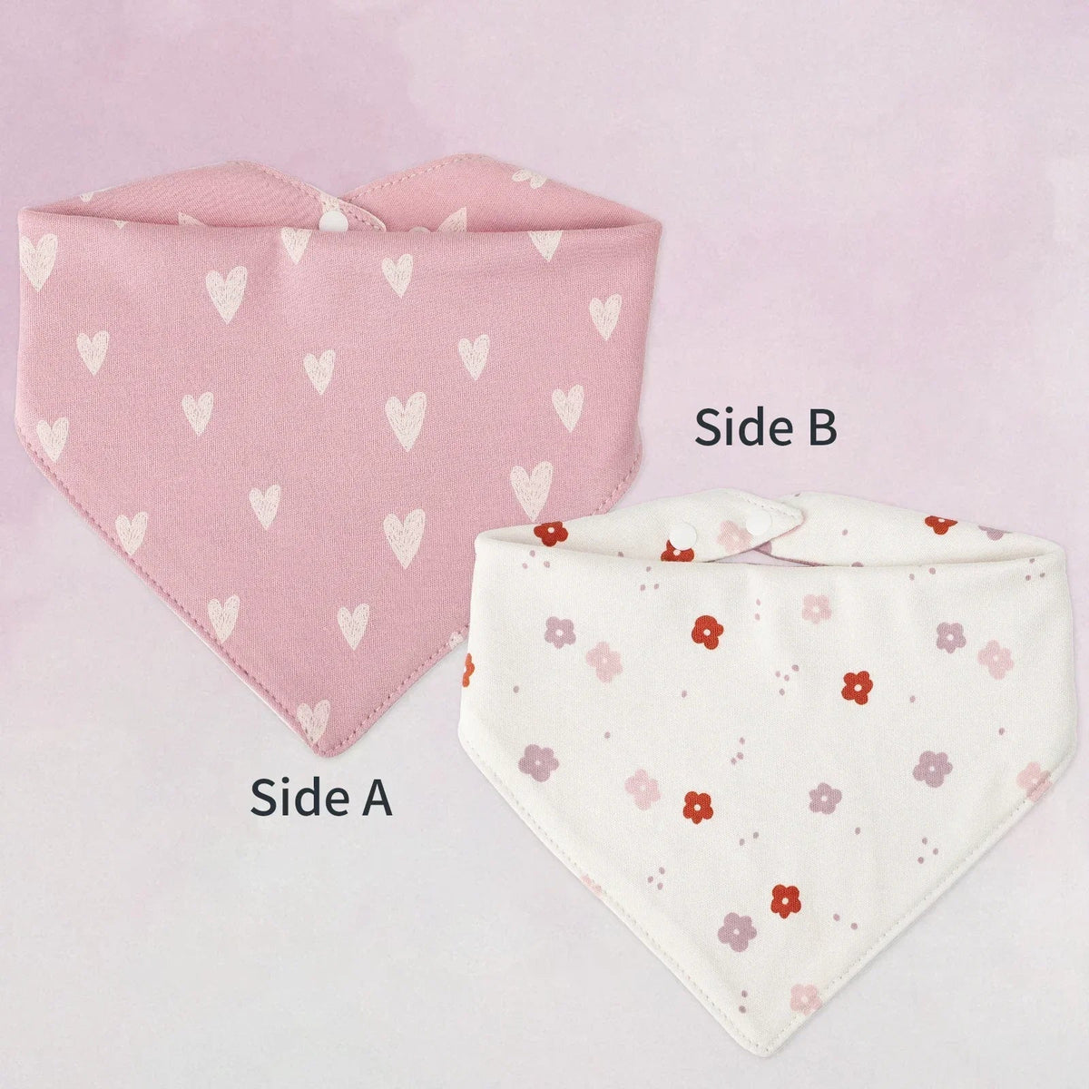 Baby Bib bib Bibs Skin-friendly Infant Soft Saliva Towel Triangular Type Kids Handkerchief 100% Cotton Double-sided Printed 3-8Y - BaBy's World