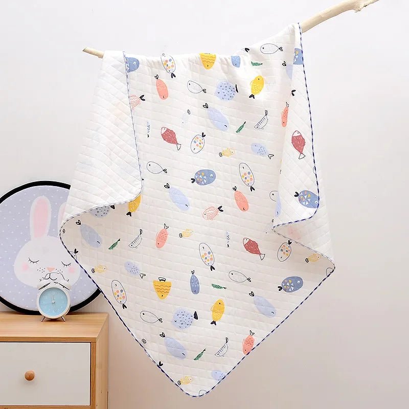 Baby Blanket Cotton Baby Skin Friendly Windproof Swaddle Blanket Newborn Napping Air-conditioned Quilt Multifunctional Blanket - BaBy's World