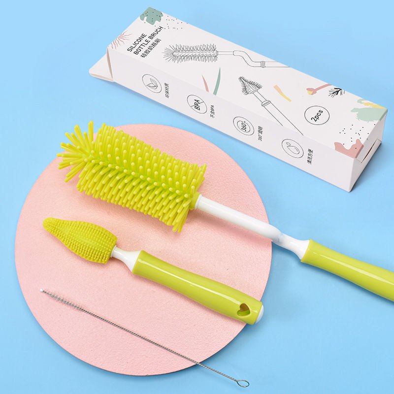 Baby Silicone Bottle Brush & Straw Cleaning Set Bangladesh - BaBy's World