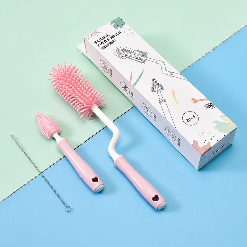 Baby Silicone Bottle Brush & Straw Cleaning Set Bangladesh - BaBy's World