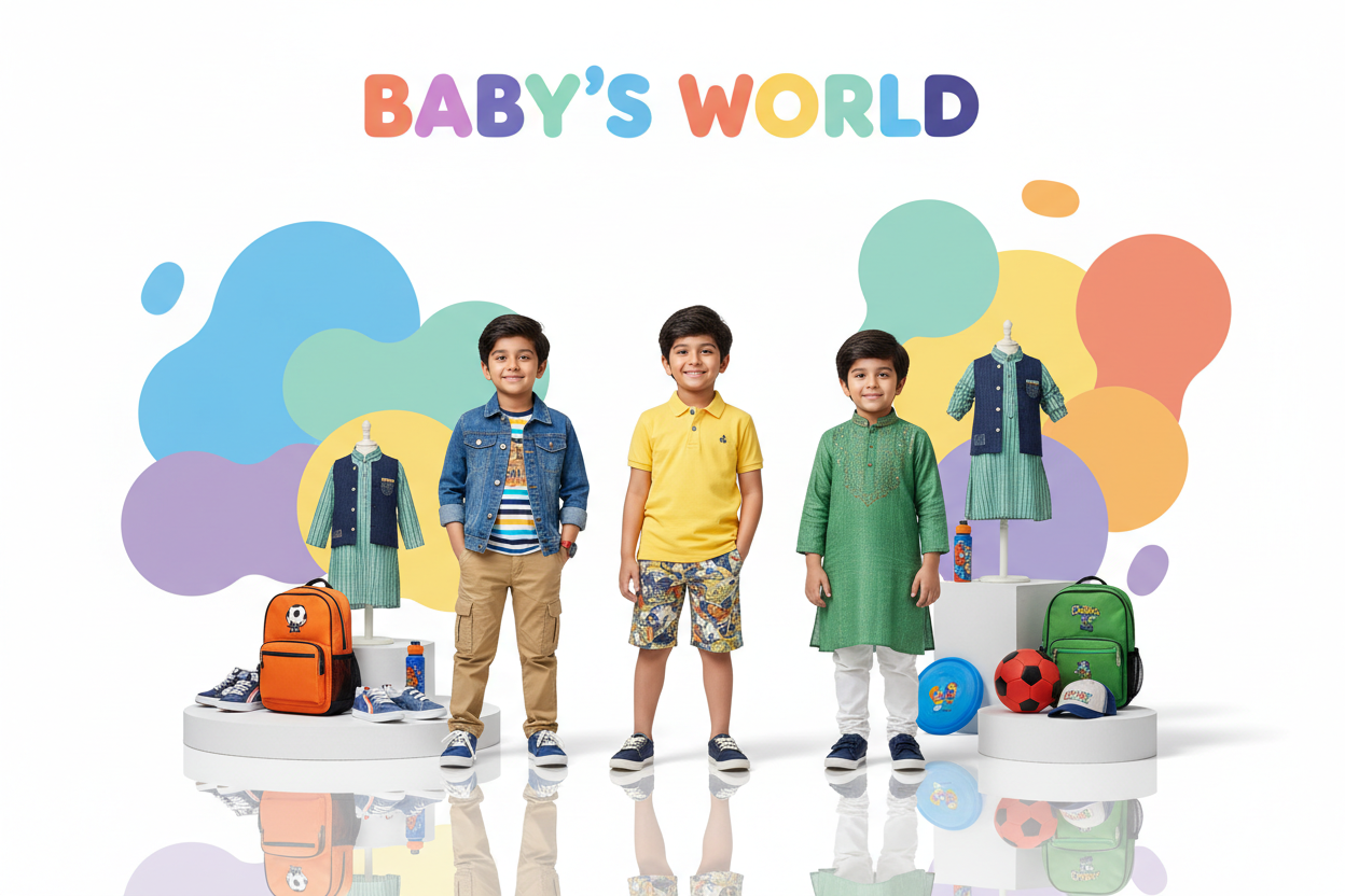 BABY'S WORLD Boys Dress Banner
