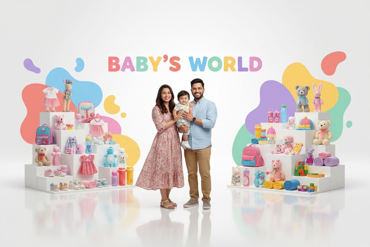 BABY'S WORLD Colorful Banner