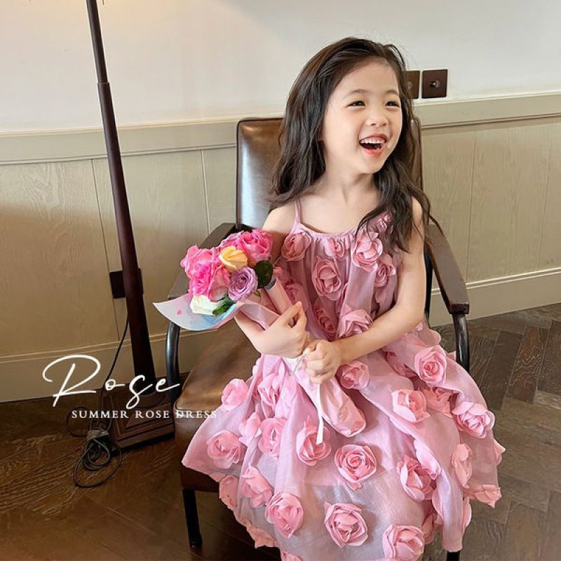 Children's Fashion Sweet Suspender Dress