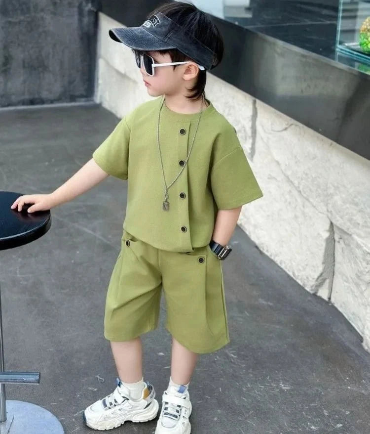 Boys Kids Set - Boys 7 Kids Set Boy's Suit Child Outfit Boys' Summer Shirts Fashion Children Casual Clothes 4 Clothing