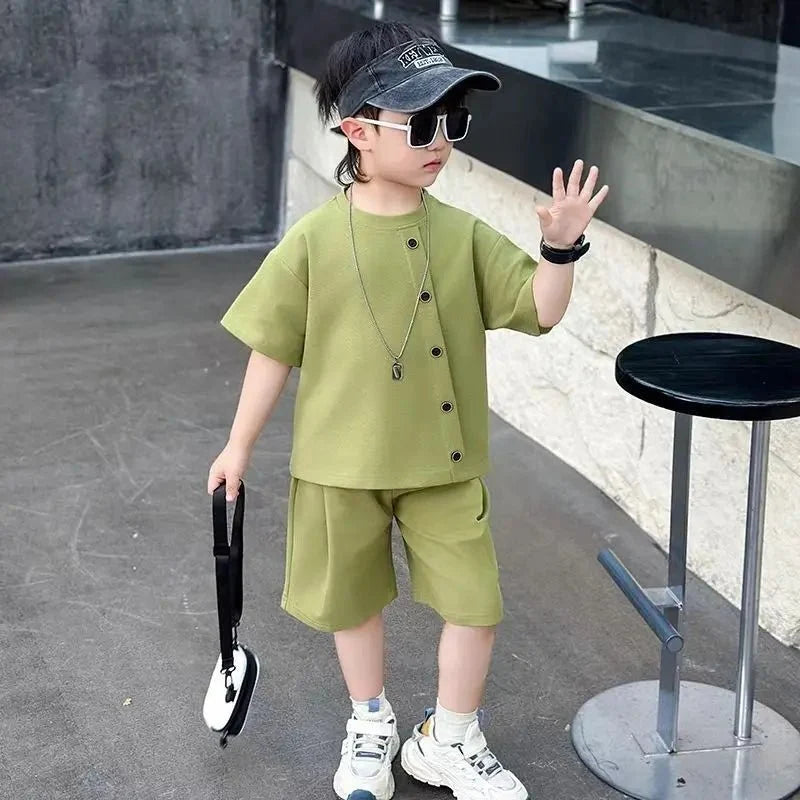 Boys Kids Set - Boys 7 Kids Set Boy's Suit Child Outfit Boys' Summer Shirts Fashion Children Casual Clothes 4 Clothing