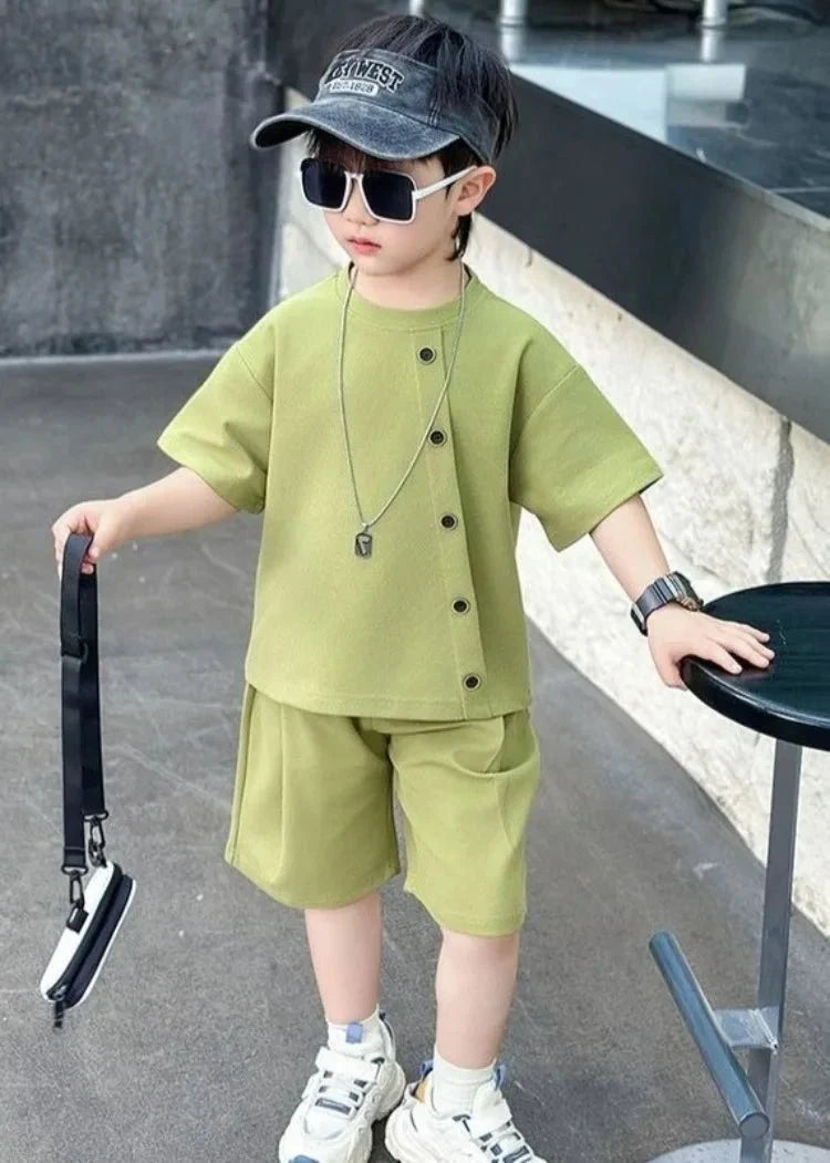 Boys Kids Set - Boys 7 Kids Set Boy's Suit Child Outfit Boys' Summer Shirts Fashion Children Casual Clothes 4 Clothing