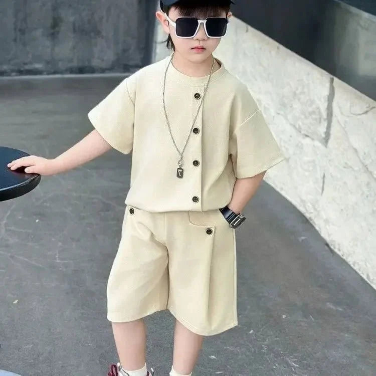 Boys Kids Set - Boys 7 Kids Set Boy's Suit Child Outfit Boys' Summer Shirts Fashion Children Casual Clothes 4 Clothing