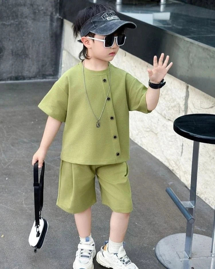 Boys Kids Set - Boys 7 Kids Set Boy's Suit Child Outfit Boys' Summer Shirts Fashion Children Casual Clothes 4 Clothing