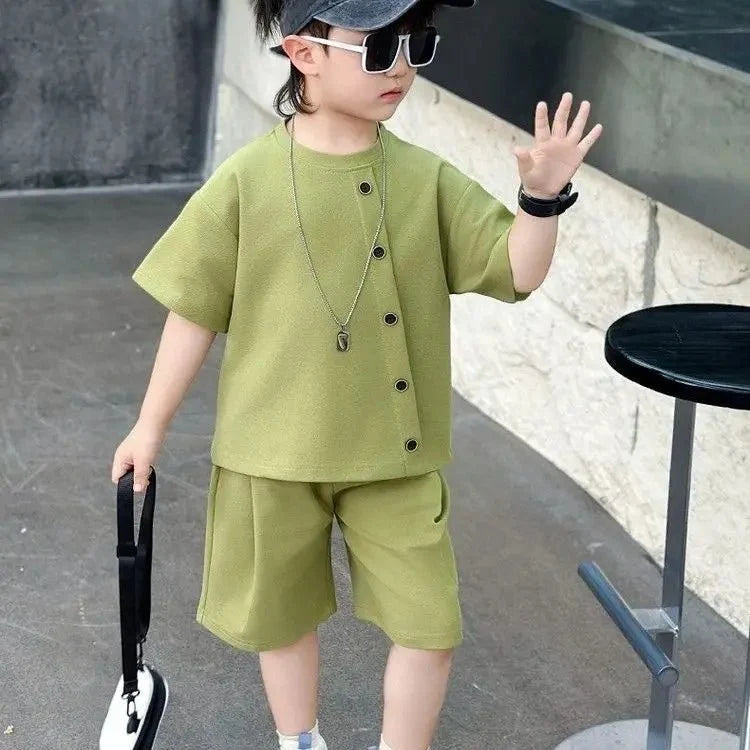 Boys Kids Set - Boys 7 Kids Set Boy's Suit Child Outfit Boys' Summer Shirts Fashion Children Casual Clothes 4 Clothing