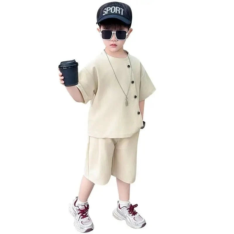 Boys Kids Set - Boys 7 Kids Set Boy's Suit Child Outfit Boys' Summer Shirts Fashion Children Casual Clothes 4 Clothing