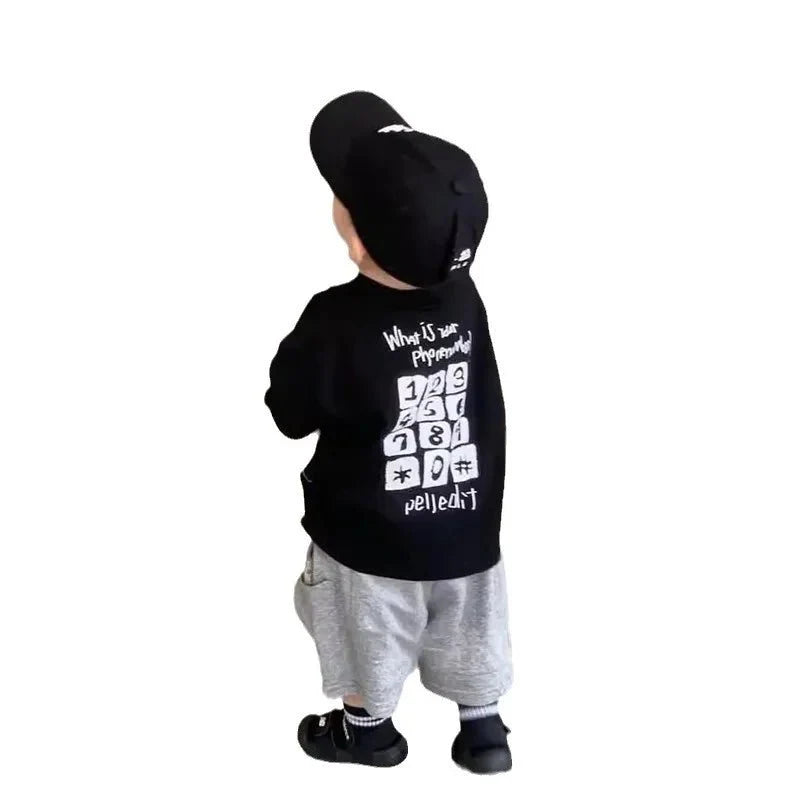 Boys Short Sleeved - Boys' Short Sleeved Pure Cotton Base Shirt Loose Breathable Handsome Letter Button Stylish - Boys