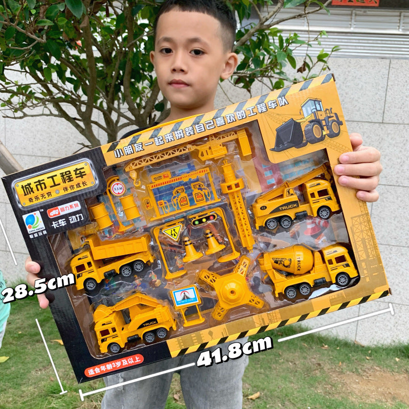 Wholesale Construction Vehicles, Fire Truck Models, Inertia Pull-Back Car Sets, Engineering Toy Cars, Boys' Toys, Street…