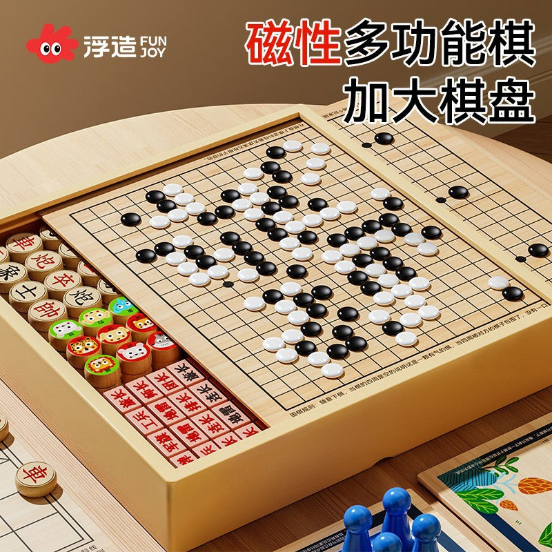 Flying Chess Gobang Children's Early Education Educational Checkers Magnetic Suction Multifunctional Game Board One Chess…