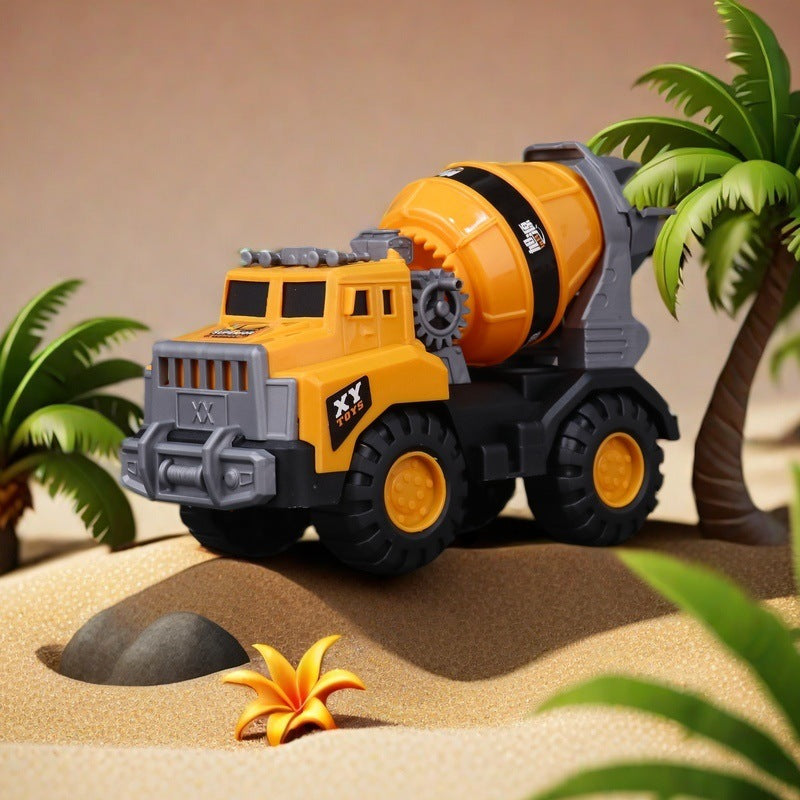 Children's large excavator engineering vehicle sliding bulldozer toy boy sand shovel beach cross-border 966-59 - image 4