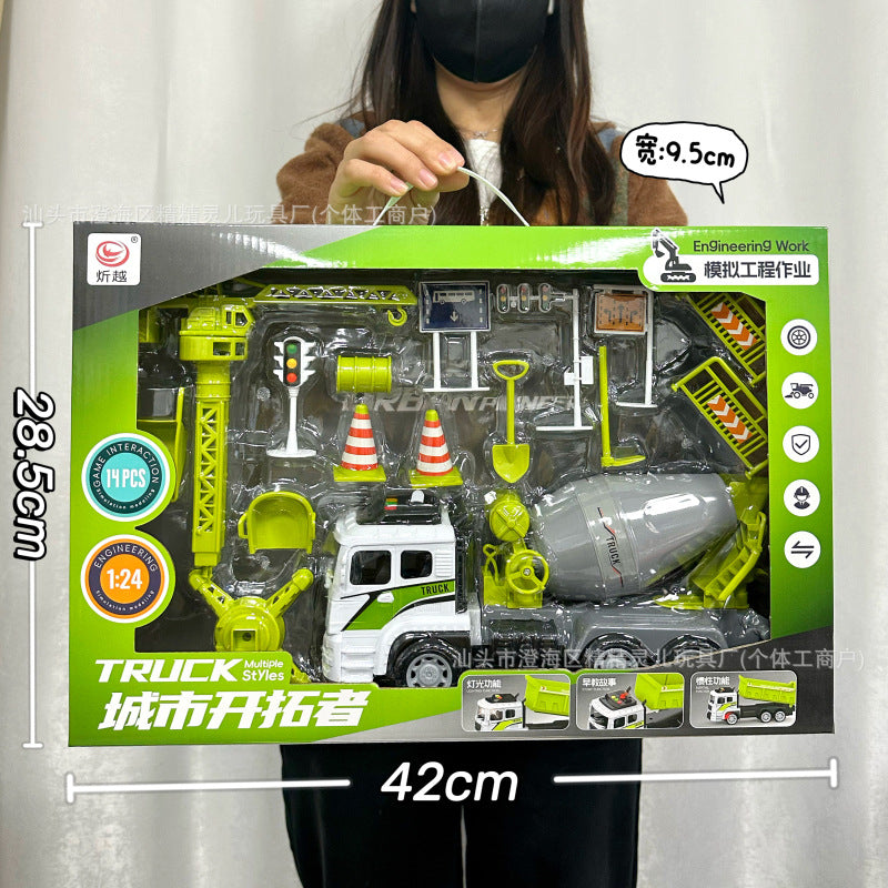 Wholesale Construction Vehicles, Fire Truck Models, Inertia Pull-Back Car Sets, Engineering Toy Cars, Boys' Toys, Street…