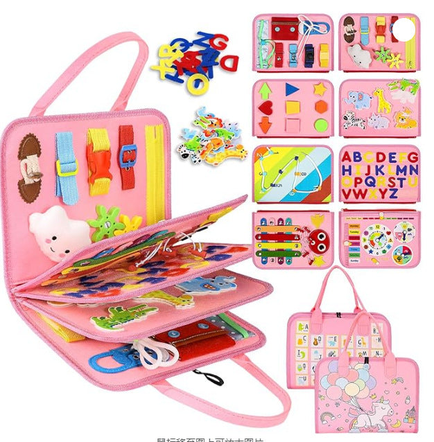 Cross-border Felt Learning Board Busy Board New Hot Selling Children Early Education Intelligence Development Felt Busy…