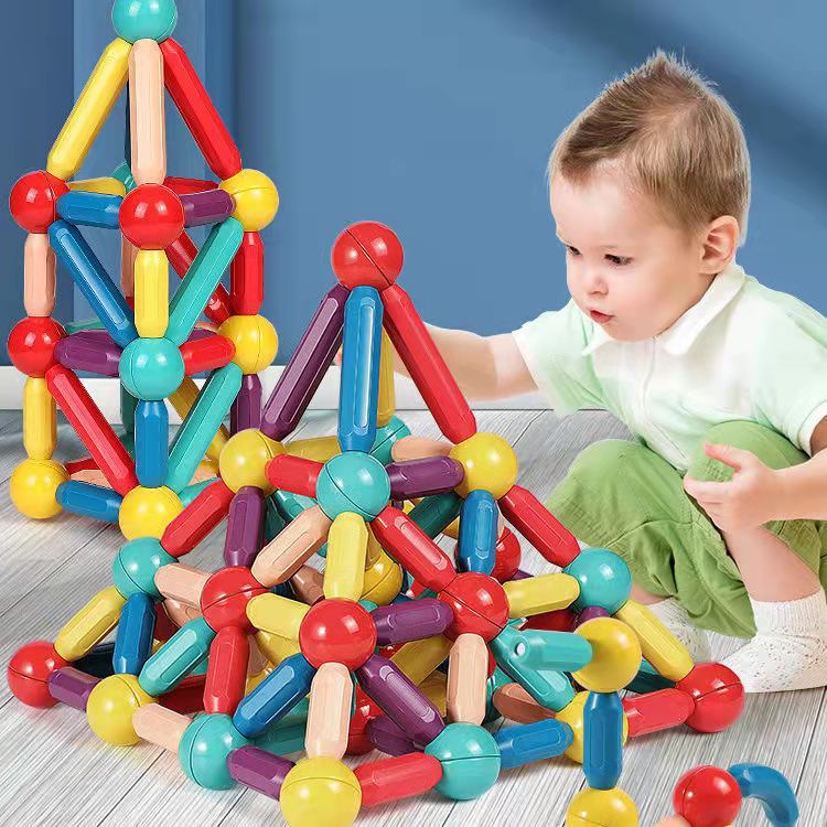 Cross-Border Magnetic Sticks Children's Early Education Educational Toys Intelligence Development Versatile Magnetic…