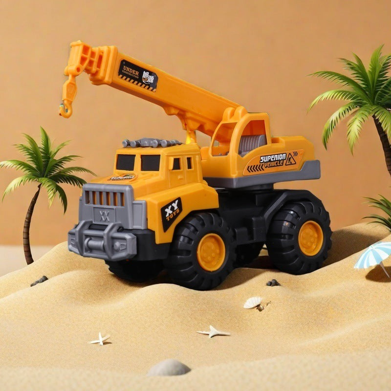 Children's large excavator engineering vehicle sliding bulldozer toy boy sand shovel beach cross-border 966-59 - image 3