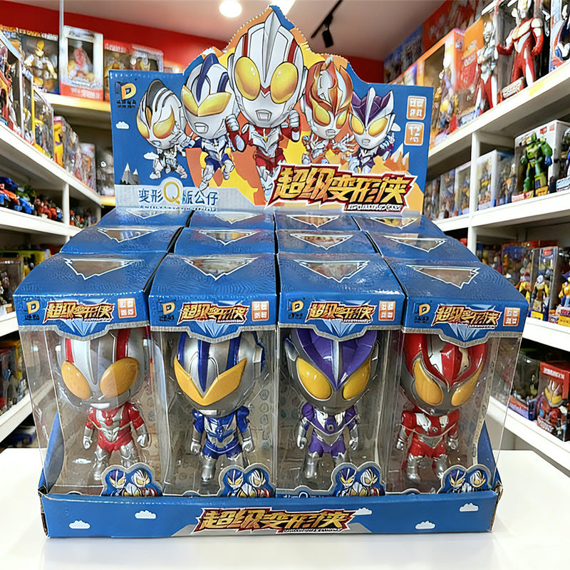 Authentic Ultra Superman Q Version Doll Transforming Robot Model Gashapon Gift Boys and Girls Toys Gifts Wholesale - Q…