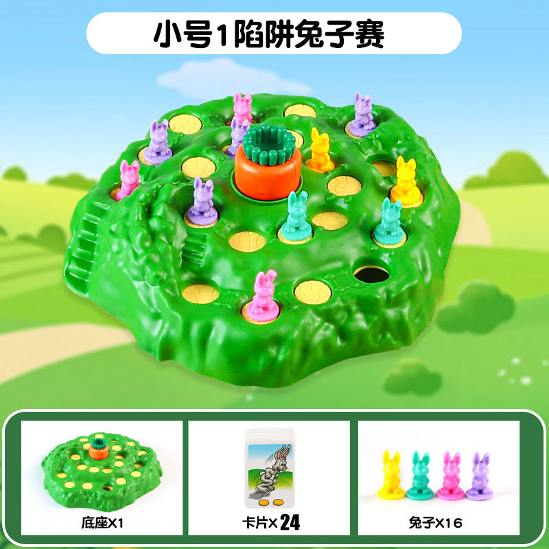 Cross-border Rabbit Trap Intelligence Toy Radish Rabbit Cross-country Competition Parent-child Interactive Table Party Game…