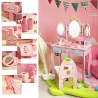 Cross-Border New Product Children's Dressing Table Toy Girl's Makeup Table Simulation Little Princess Pretend Play Jewelry Box Wooden